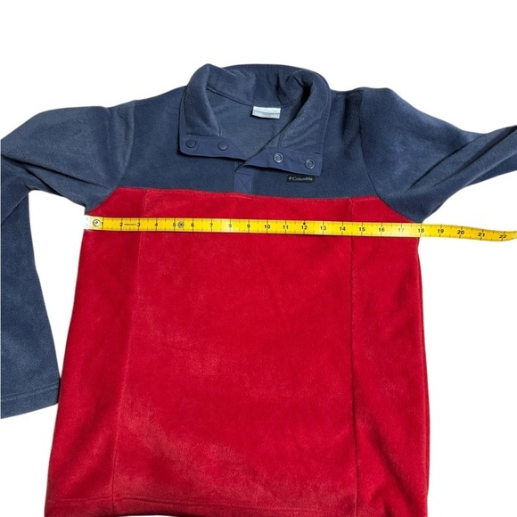 COLUMBIA Boys Fleece Quarter Button Up Jacket k264 - Picture 3 of 6